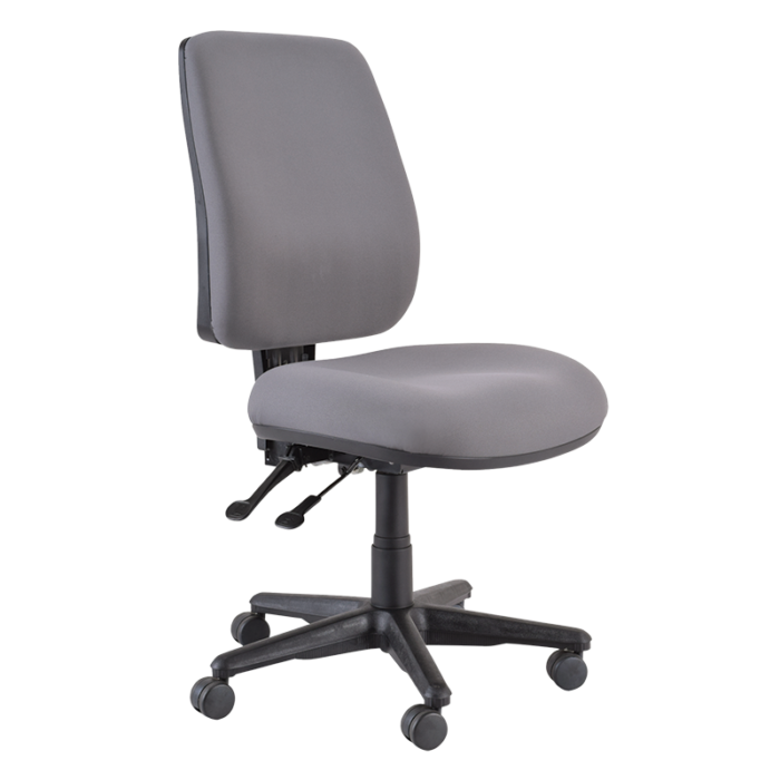 Buro Roma 2 Chair - High Back-Office Chairs-Charcoal-No Thanks-Assembled - Other Areas-Commercial Traders - Office Furniture