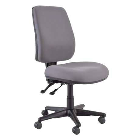 Buro Roma 2 Chair - High Back-Office Chairs-Charcoal-No Thanks-Assembled - Other Areas-Commercial Traders - Office Furniture