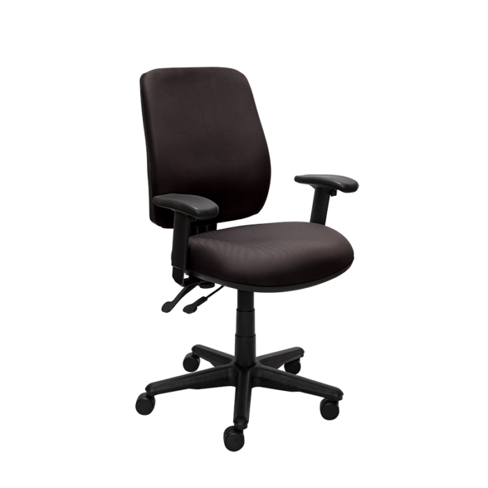 Buro Roma 2 Chair - High Back-Office Chairs-Black - Quickship-Yes Please-Assembled - Other Areas-Commercial Traders - Office Furniture