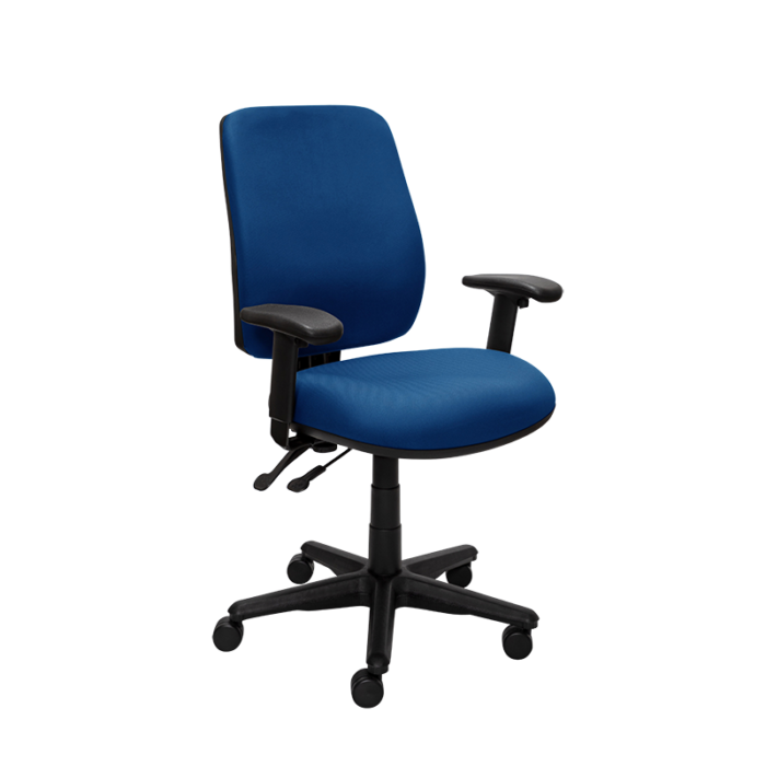 Buro Roma 2 Chair - High Back-Office Chairs-Dark Blue - Quickship-Yes Please-Assembled - Other Areas-Commercial Traders - Office Furniture