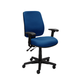 Buro Roma 2 Chair - High Back-Office Chairs-Dark Blue - Quickship-Yes Please-Assembled - Other Areas-Commercial Traders - Office Furniture