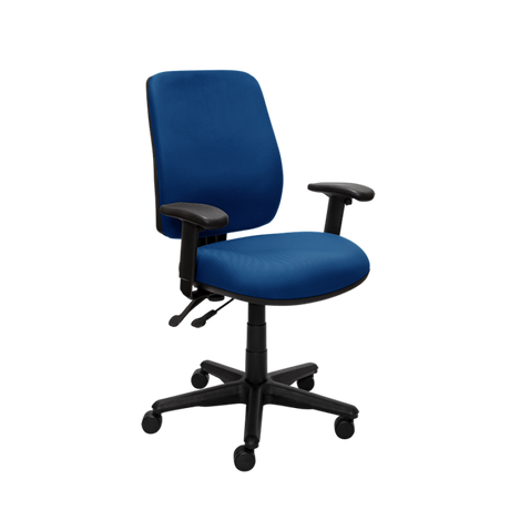 Buro Roma 2 Chair - High Back-Office Chairs-Dark Blue - Quickship-Yes Please-Assembled - Other Areas-Commercial Traders - Office Furniture