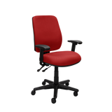 Buro Roma 2 Chair - High Back-Office Chairs-Red-Yes Please-Assembled - Auckland/Christchurch-Commercial Traders - Office Furniture