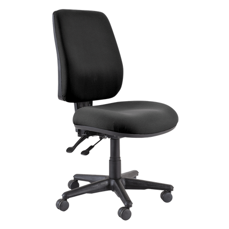 Buro Roma 2 Chair - High Back-Office Chairs-Black - Quickship-No Thanks-Assembled - Other Areas-Commercial Traders - Office Furniture