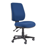 Buro Roma 2 Chair - High Back-Office Chairs-Dark Blue - Quickship-No Thanks-Assembled - Other Areas-Commercial Traders - Office Furniture