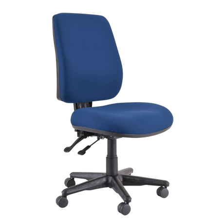 Buro Roma 2 Chair - High Back-Office Chairs-Dark Blue - Quickship-No Thanks-Assembled - Other Areas-Commercial Traders - Office Furniture