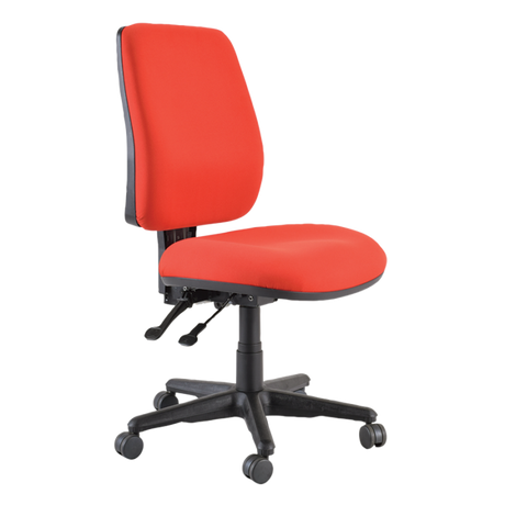 Buro Roma 2 Chair - High Back-Office Chairs-Red-No Thanks-Assembled - Other Areas-Commercial Traders - Office Furniture