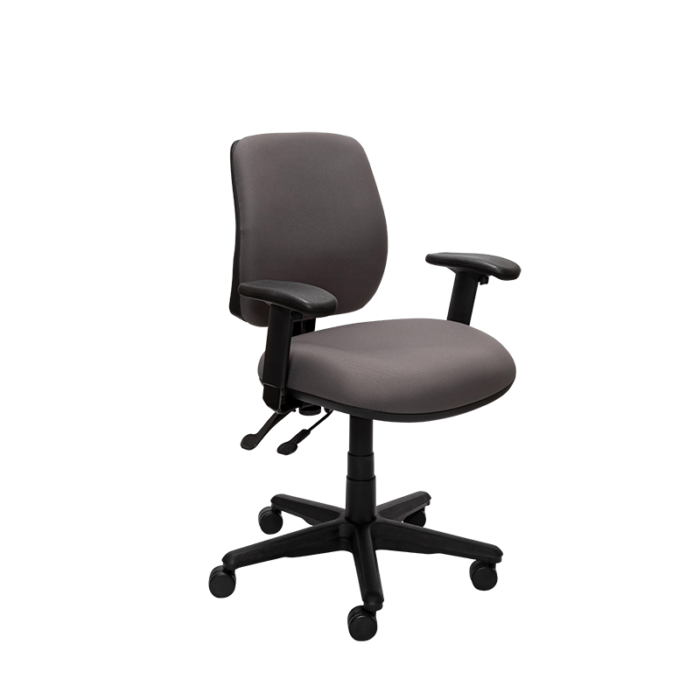 Buro Roma 2 Chair - Mid Back-Office Chairs-Charcoal-Yes Please-Assembled - Other areas-Commercial Traders - Office Furniture