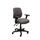 Buro Roma 2 Chair - Mid Back-Office Chairs-Charcoal-Yes Please-Assembled - Other areas-Commercial Traders - Office Furniture