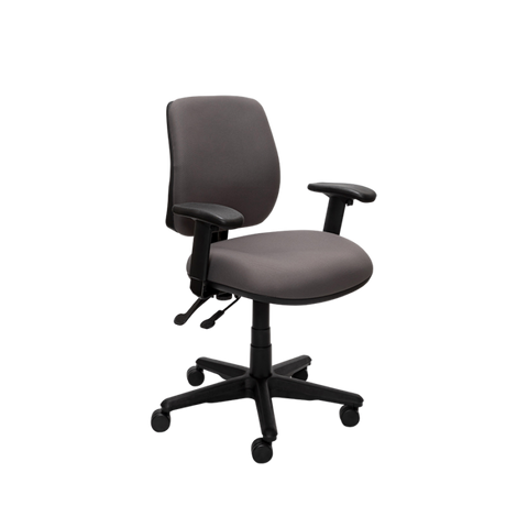 Buro Roma 2 Chair - Mid Back-Office Chairs-Charcoal-Yes Please-Assembled - Other areas-Commercial Traders - Office Furniture