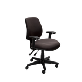 Buro Roma 2 Chair - Mid Back-Office Chairs-Black - Quickship-Yes Please-Assembled - Other areas-Commercial Traders - Office Furniture