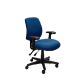 Buro Roma 2 Chair - Mid Back-Office Chairs-Dark Blue - Quickship-Yes Please-Assembled - Other areas-Commercial Traders - Office Furniture