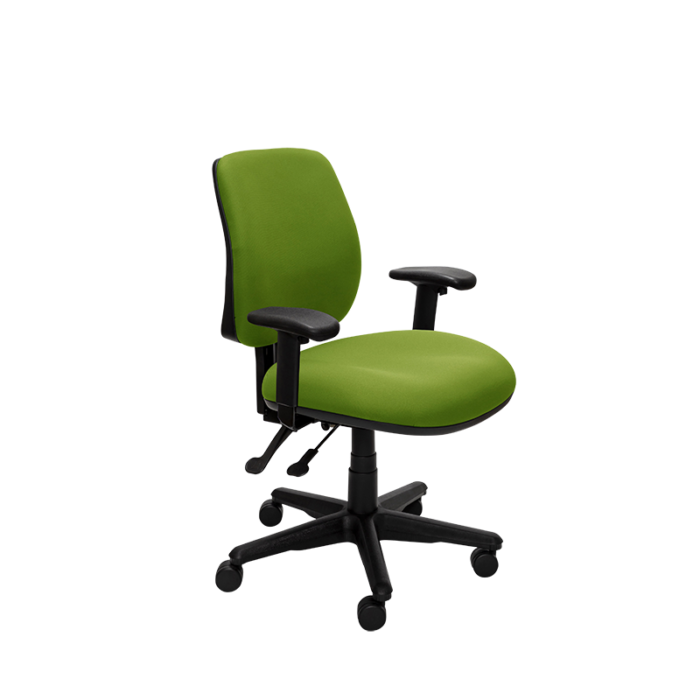 Buro Roma 2 Chair - Mid Back-Office Chairs-Green-Yes Please-Assembled - Other areas-Commercial Traders - Office Furniture