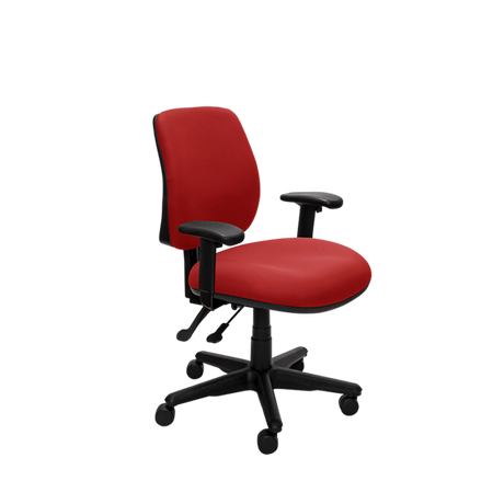 Buro Roma 2 Chair - Mid Back-Office Chairs-Red-Yes Please-Assembled - Other areas-Commercial Traders - Office Furniture