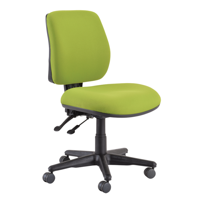 Buro Roma 2 Chair - Mid Back-Office Chairs-Green-No Thanks-Assembled - Other areas-Commercial Traders - Office Furniture