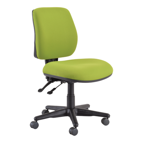 Buro Roma 2 Chair - Mid Back-Office Chairs-Green-No Thanks-Assembled - Other areas-Commercial Traders - Office Furniture