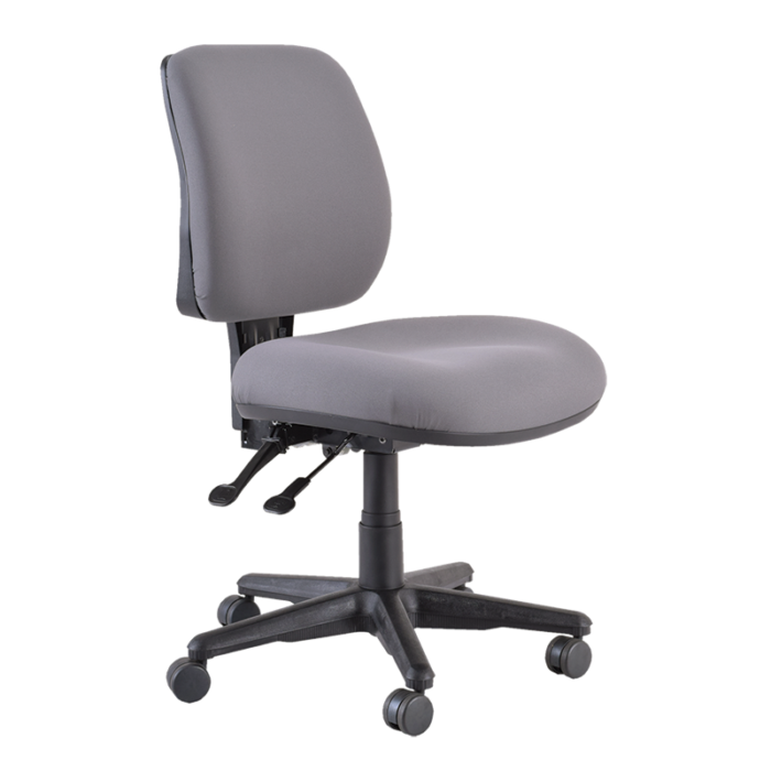 Buro Roma 2 Chair - Mid Back-Office Chairs-Charcoal-No Thanks-Assembled - Other areas-Commercial Traders - Office Furniture