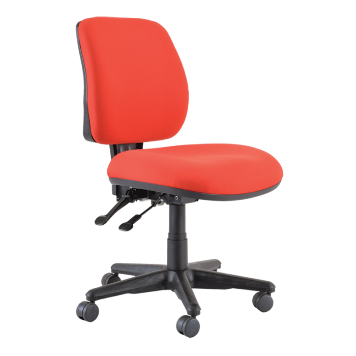 Buro Roma 2 Chair - Mid Back-Office Chairs-Red-No Thanks-Assembled - Other areas-Commercial Traders - Office Furniture