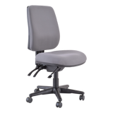 Buro Roma 3 Chair - High Back-Office Chairs-Charcoal-No Thanks-Flat Pack Please-Commercial Traders - Office Furniture