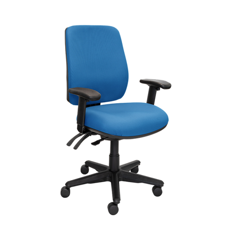 Buro Roma 3 Chair - High Back-Office Chairs-Dark Blue - Quickship-Yes Please-Assembled - Other Areas-Commercial Traders - Office Furniture