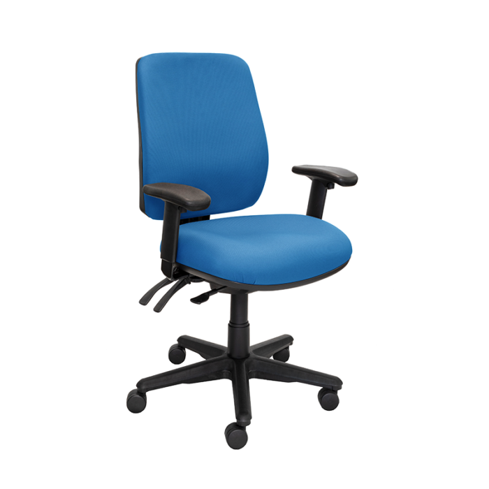 Buro Roma 3 Chair - High Back-Office Chairs-Dark Blue - Quickship-Yes Please-Assembled - Other Areas-Commercial Traders - Office Furniture