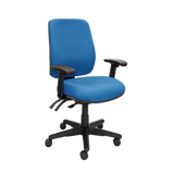 Buro Roma 3 Chair - High Back-Office Chairs-Dark Blue - Quickship-Yes Please-Flat Pack Please-Commercial Traders - Office Furniture