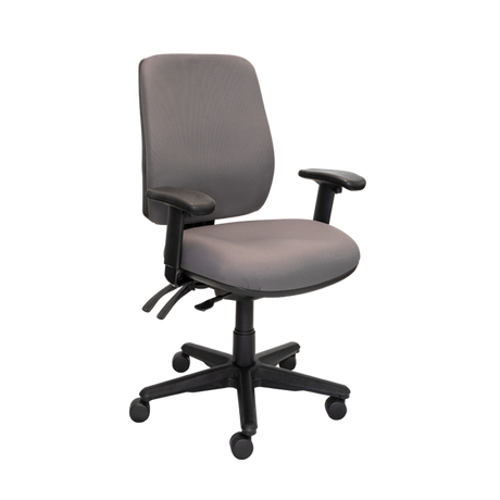 Buro Roma 3 Chair - High Back-Office Chairs-Charcoal-Yes Please-Assembled - Auckland/Christchurch-Commercial Traders - Office Furniture