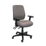 Buro Roma 3 Chair - High Back-Office Chairs-Charcoal-Yes Please-Assembled - Auckland/Christchurch-Commercial Traders - Office Furniture