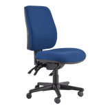 Buro Roma 3 Chair - High Back-Office Chairs-Dark Blue - Quickship-No Thanks-Flat Pack Please-Commercial Traders - Office Furniture