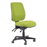 Buro Roma 3 Chair - High Back-Office Chairs-Green-No Thanks-Flat Pack Please-Commercial Traders - Office Furniture