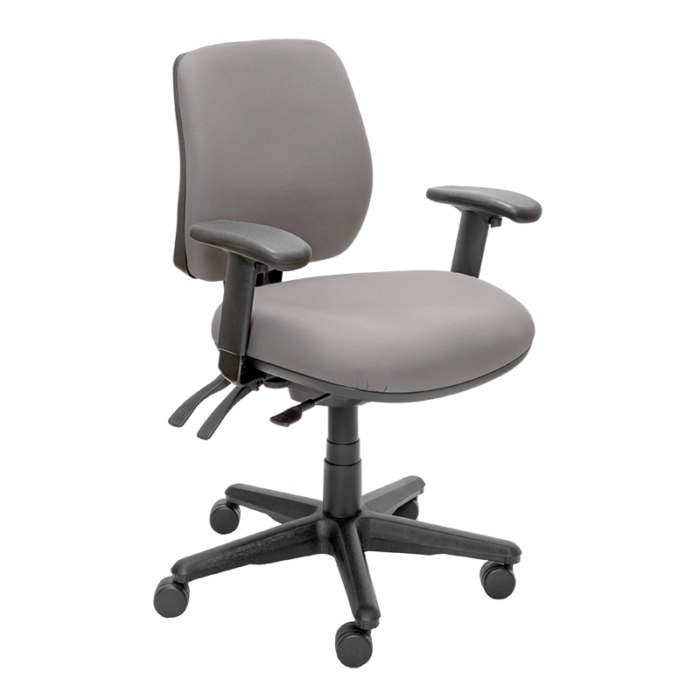 Buro Roma 3 Chair - Mid Back-Office Chairs-Charcoal-Yes Please-Assembled - Other Areas-Commercial Traders - Office Furniture