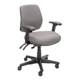 Buro Roma 3 Chair - Mid Back-Office Chairs-Charcoal-Yes Please-Assembled - Other Areas-Commercial Traders - Office Furniture