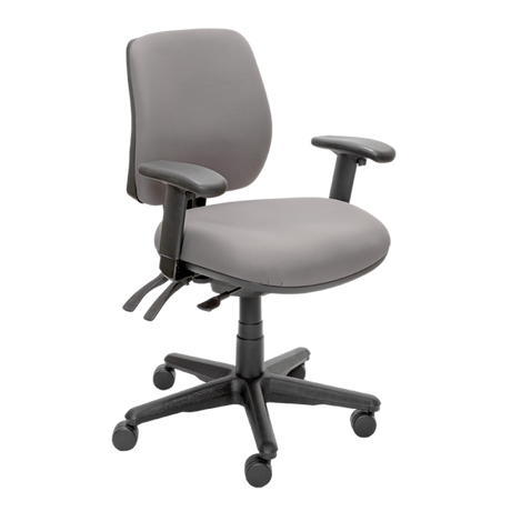 Buro Roma 3 Chair - Mid Back-Office Chairs-Charcoal-Yes Please-Assembled - Other Areas-Commercial Traders - Office Furniture