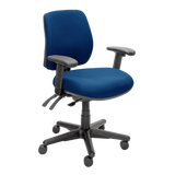 Buro Roma 3 Chair - Mid Back-Office Chairs-Dark Blue - Quickship-Yes Please-Assembled - Other Areas-Commercial Traders - Office Furniture