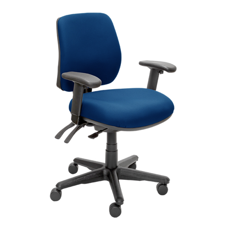 Buro Roma 3 Chair - Mid Back-Office Chairs-Dark Blue - Quickship-Yes Please-Assembled - Other Areas-Commercial Traders - Office Furniture