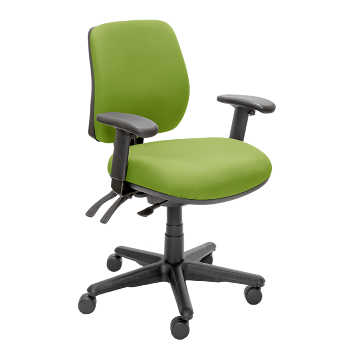 Buro Roma 3 Chair - Mid Back-Office Chairs-Green-Yes Please-Assembled - Other Areas-Commercial Traders - Office Furniture