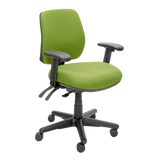 Buro Roma 3 Chair - Mid Back-Office Chairs-Green-Yes Please-Assembled - Other Areas-Commercial Traders - Office Furniture