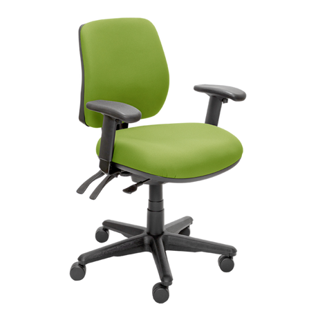 Buro Roma 3 Chair - Mid Back-Office Chairs-Green-Yes Please-Assembled - Other Areas-Commercial Traders - Office Furniture