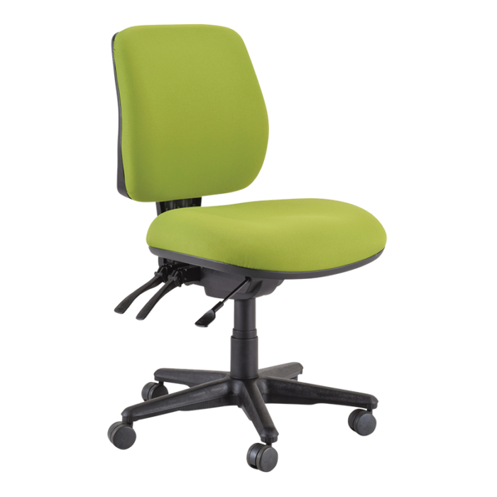 Buro Roma 3 Chair - Mid Back-Office Chairs-Green-No Thanks-Assembled - Other Areas-Commercial Traders - Office Furniture