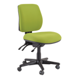 Buro Roma 3 Chair - Mid Back-Office Chairs-Green-No Thanks-Assembled - Other Areas-Commercial Traders - Office Furniture