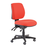 Buro Roma 3 Chair - Mid Back-Office Chairs-Red-No Thanks-Assembled - Other Areas-Commercial Traders - Office Furniture