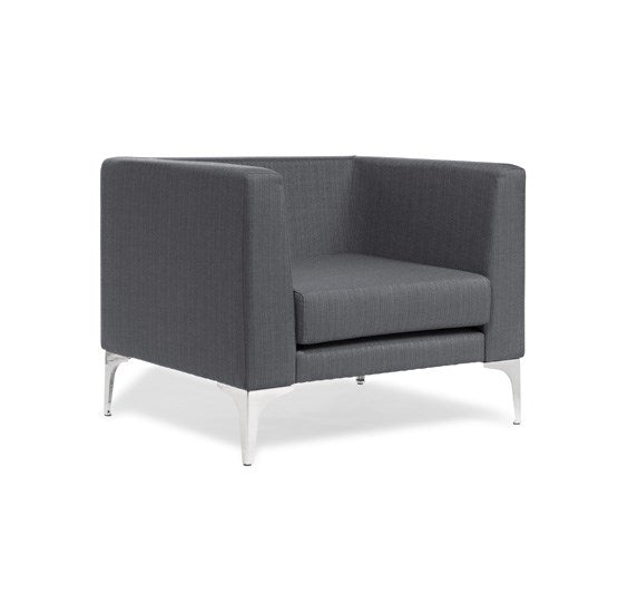 Romano Chair-Reception Furniture-Keylargo-Black-Commercial Traders - Office Furniture