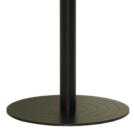 Essentials Table 3600 x 1200 - D End-Meeting Room Furniture-Affinity Maple-Black Disc Base-North Island Delivery-Commercial Traders - Office Furniture