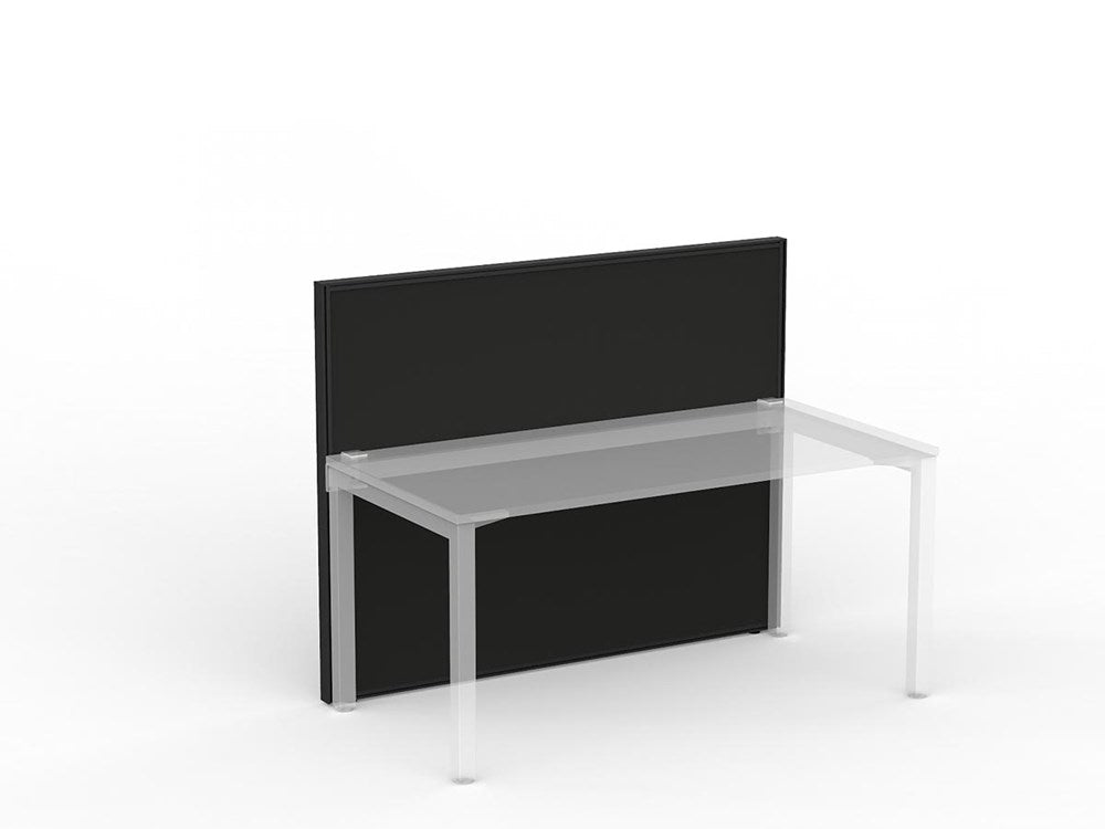Studio 50 Partition - 1200h x 1500w-Office Partitons-SP-Black-Commercial Traders - Office Furniture
