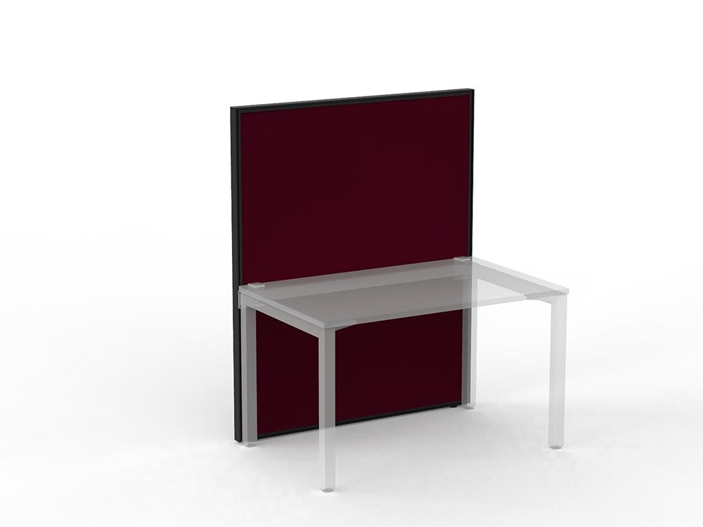 Studio 50 Partition - 1500h x 1200w-Office Partitons-BE-Ruby Red-Commercial Traders - Office Furniture