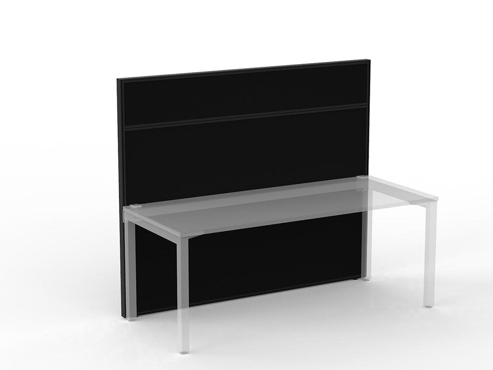 Studio 50 Partition - 1500h x 1800w-Office Partitons-BE-Black-Commercial Traders - Office Furniture