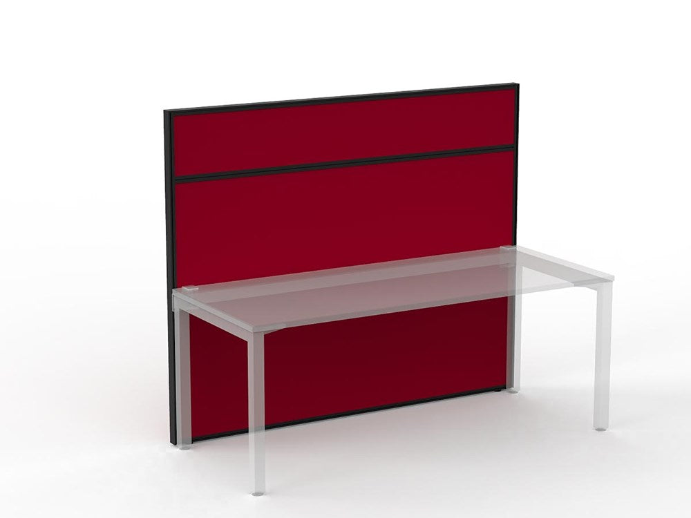 Studio 50 Partition - 1500h x 1800w-Office Partitons-BE-Tomato Red-Commercial Traders - Office Furniture