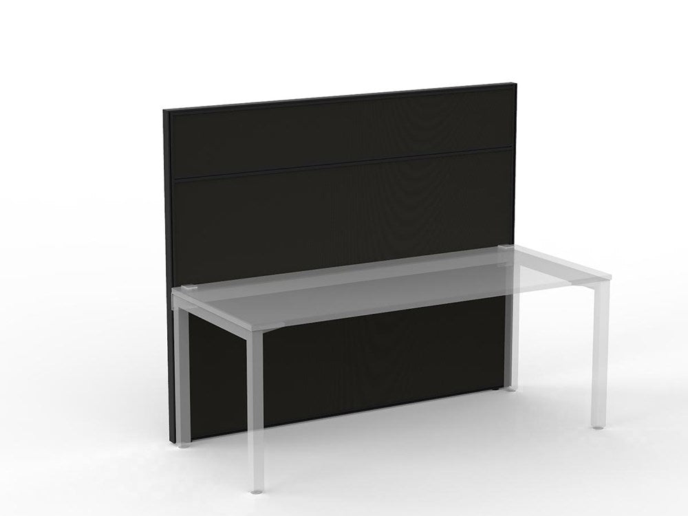 Studio 50 Partition - 1500h x 1800w-Office Partitons-CN-Ebony-Commercial Traders - Office Furniture