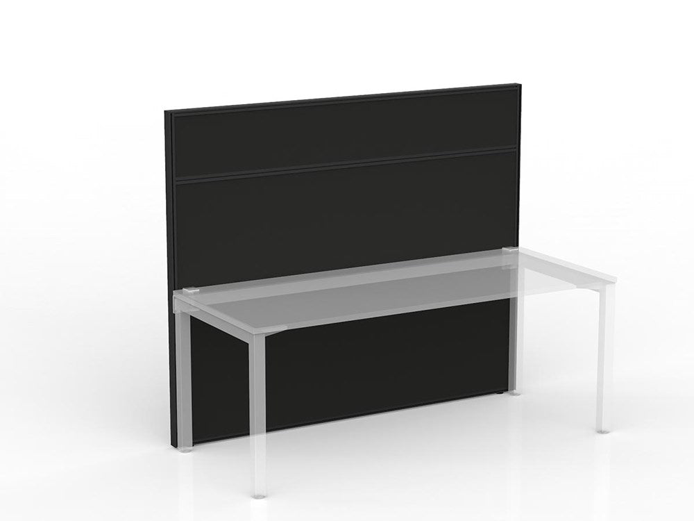 Studio 50 Partition - 1500h x 1800w-Office Partitons-SP-Black-Commercial Traders - Office Furniture