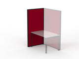 Studio 50 Partition - 1800h x 900w-Office Partitons-Breathe-Black-Commercial Traders - Office Furniture